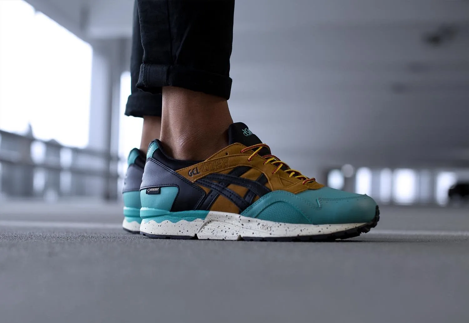 Кроссовки Asics Gel-Lyte V G-TX 5.5 King Fischer/черные — фото 2