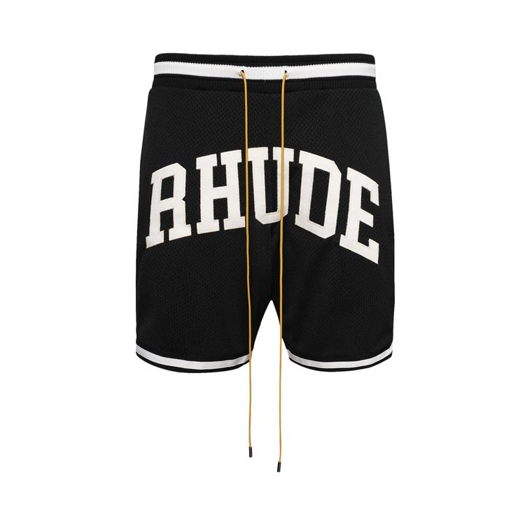 

Шорты Rhude Collegiate Basketball Shorts 'Black/White', черный