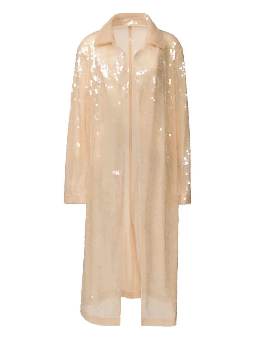 

Пальто с пайетками Fabiana Filippi, нейтральный