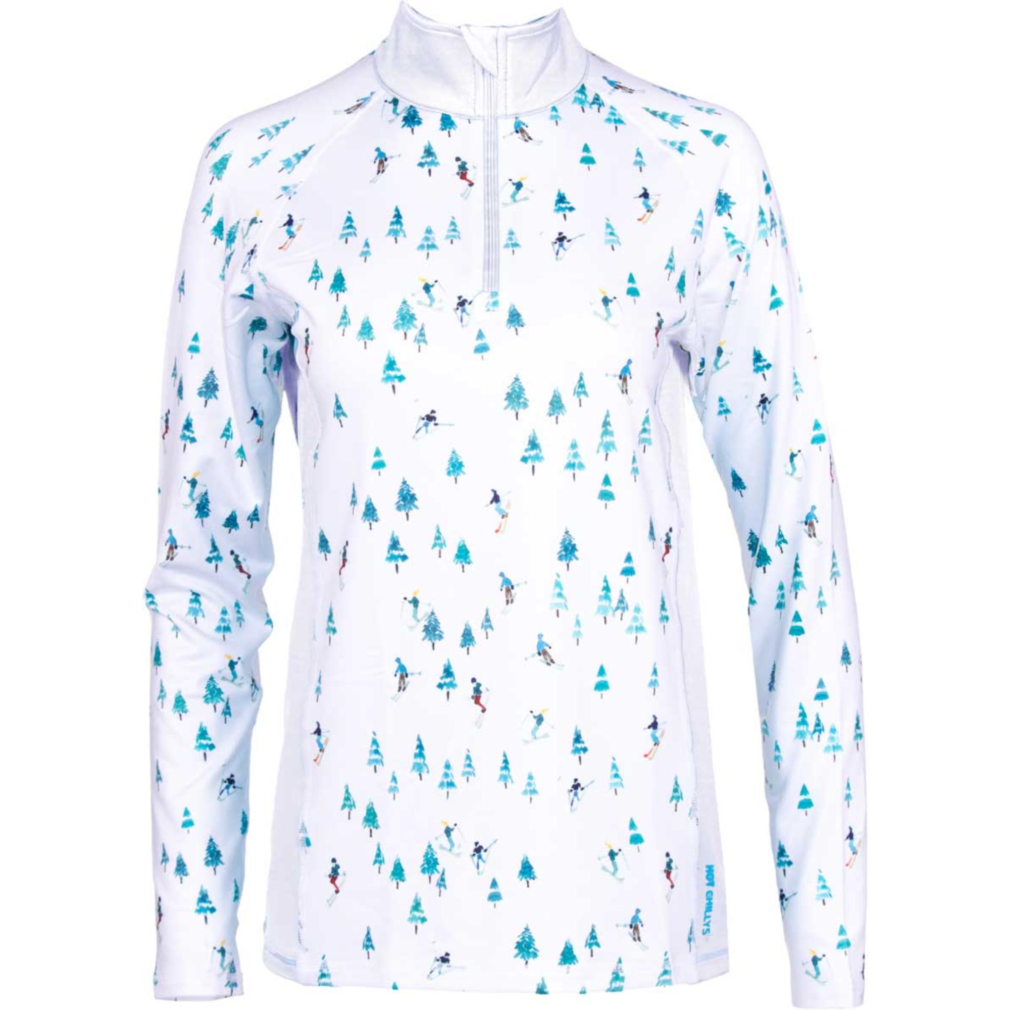 

Женская футболка Micro-Elite с замшевой подкладкой и застежкой-молнией Hot Chillys, Downhill Ski