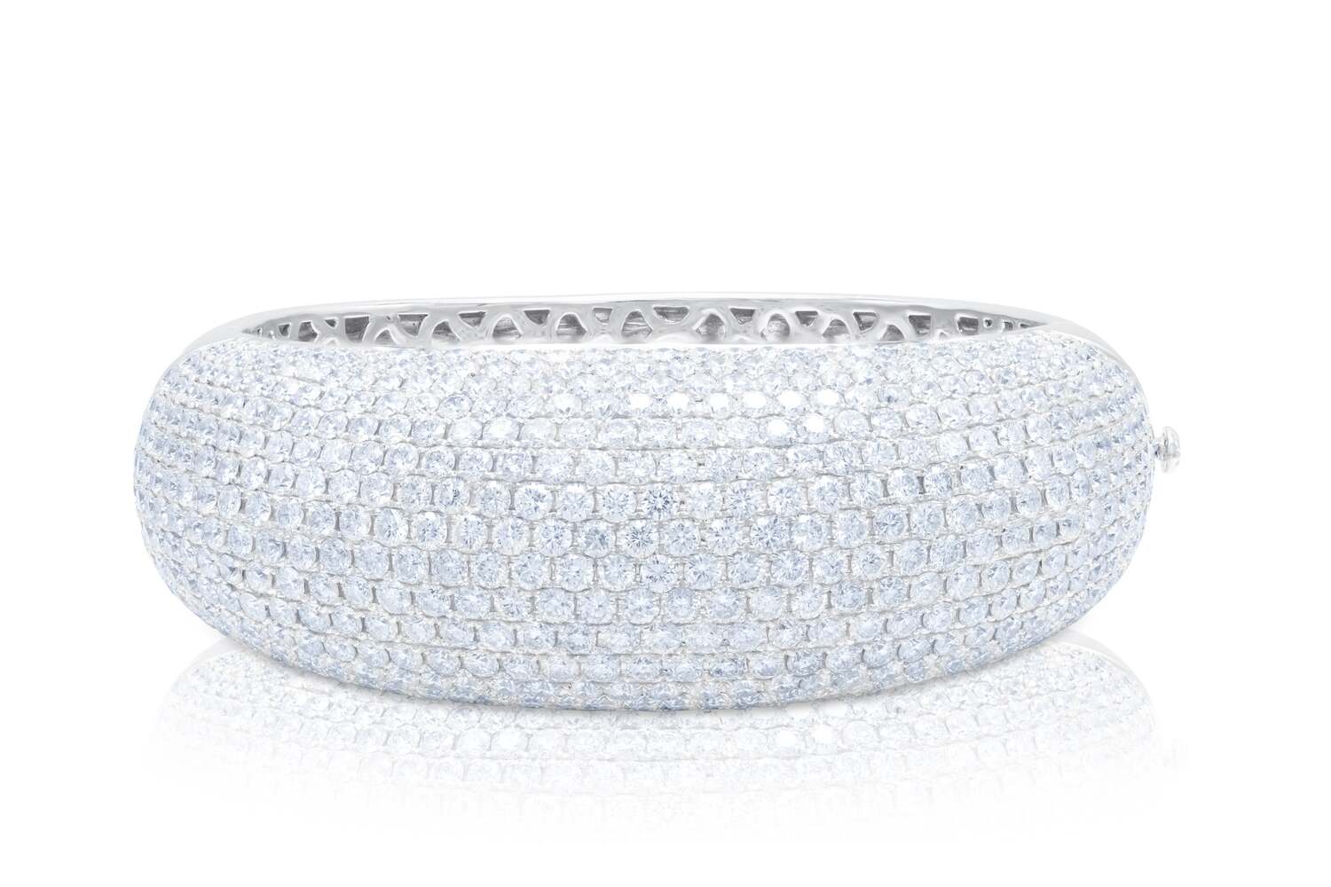 

Браслет с паве из 18-каратного белого золота Diana M., белый