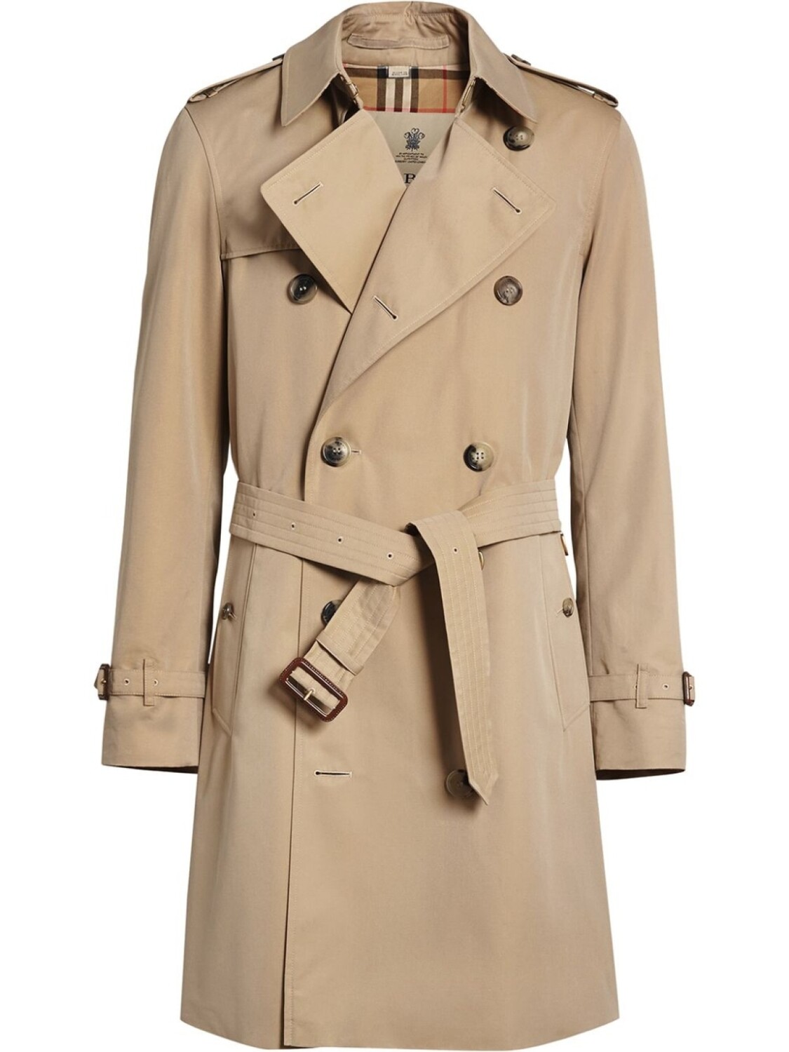 

Burberry тренч Chelsea Heritage длины миди, нейтральный цвет
