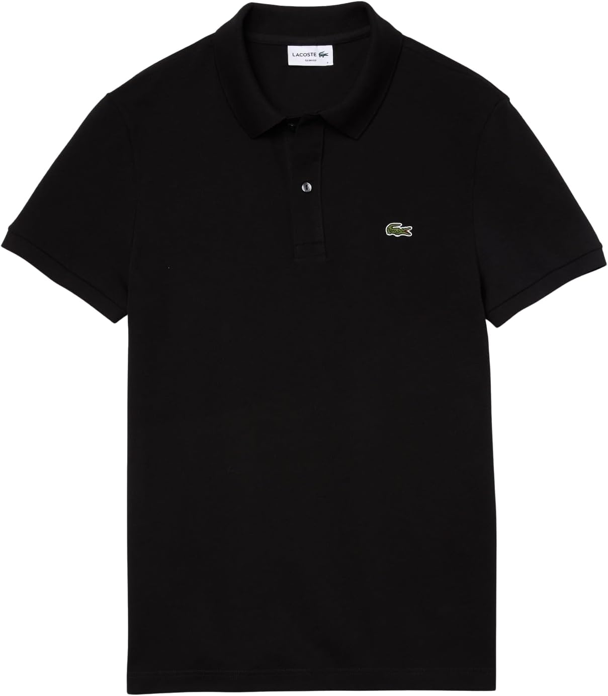 Lacoste мужская приталенная короткая рукав поло L12.12, Black — фото 4