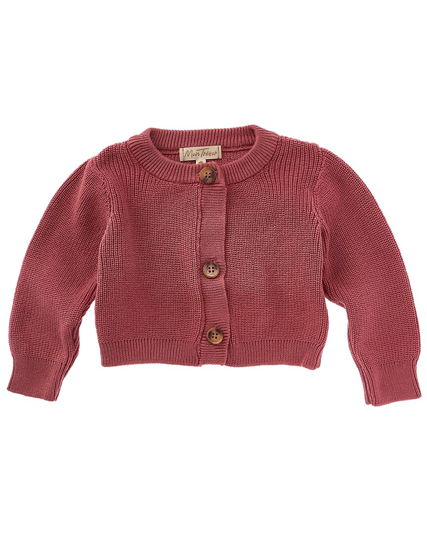 

Кардиган крупной вязки Mon Tresor, розовый