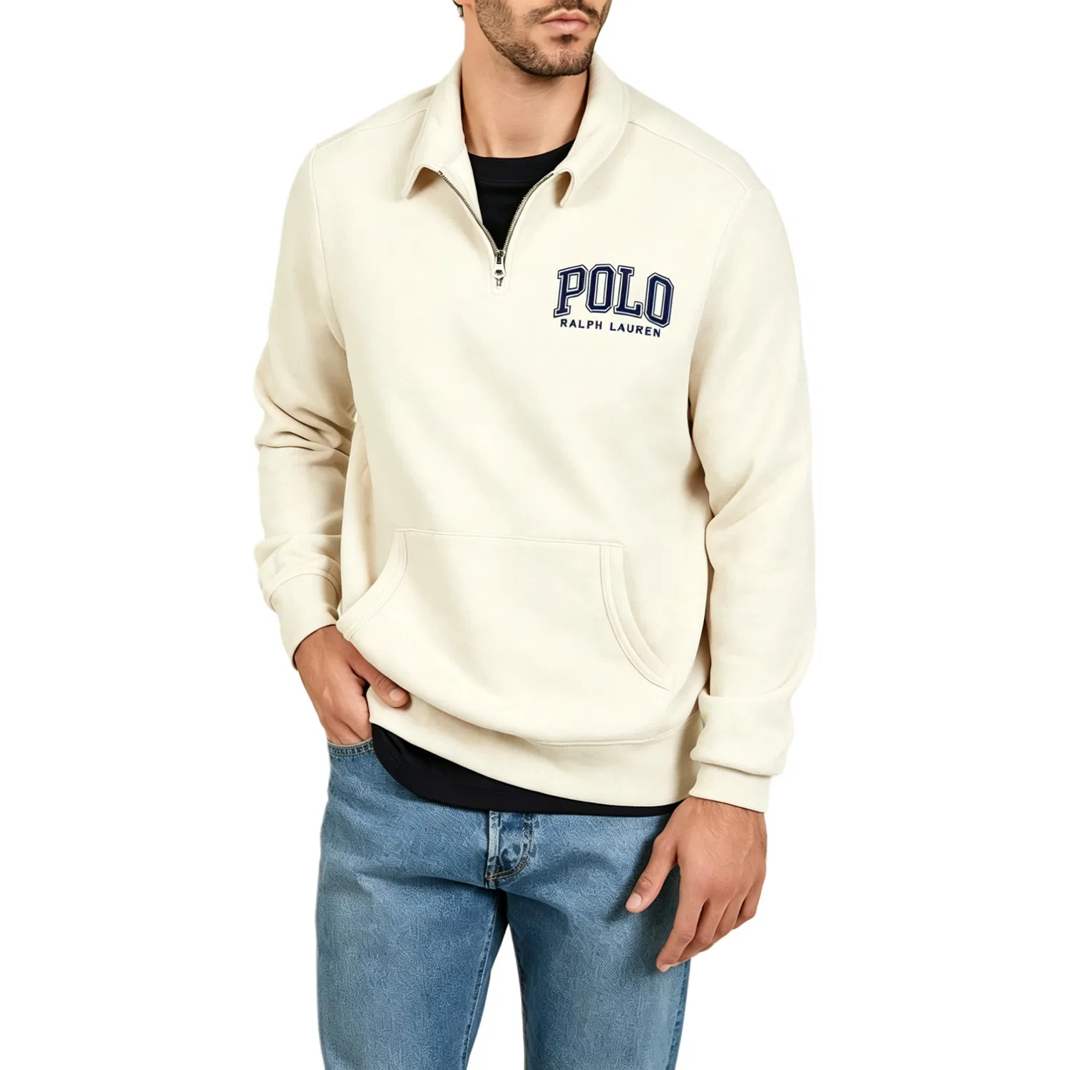 Свитшот мужской SS26 Polo Ralph Lauren, Ecru — фото 4