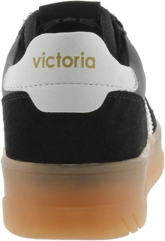 Кроссовки Victoria Low-Top Unisex Seul Leather Effect & Colored & Split Leather Parts in Contrast 1257126 для взрослых, черный — фото 4