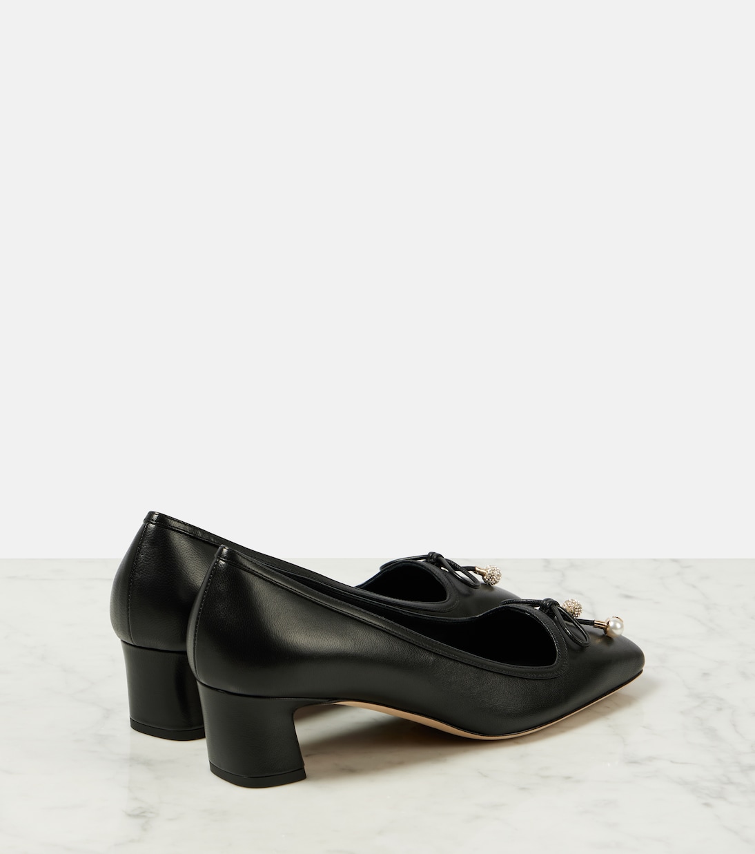 Туфли-лодочки Elme 45 из декорированной кожи Jimmy Choo, черный — фото 2