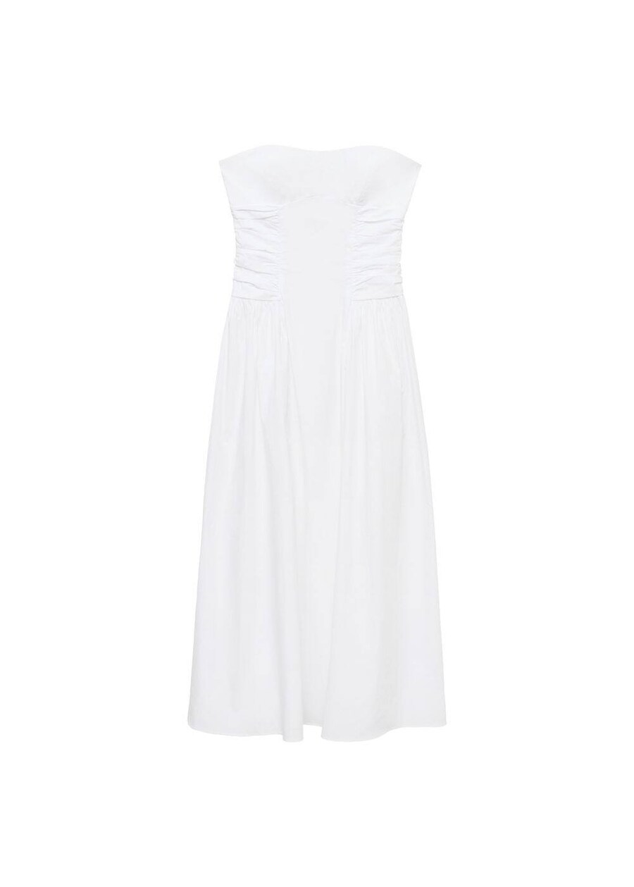 

Миди платье MANGO Wispa, White