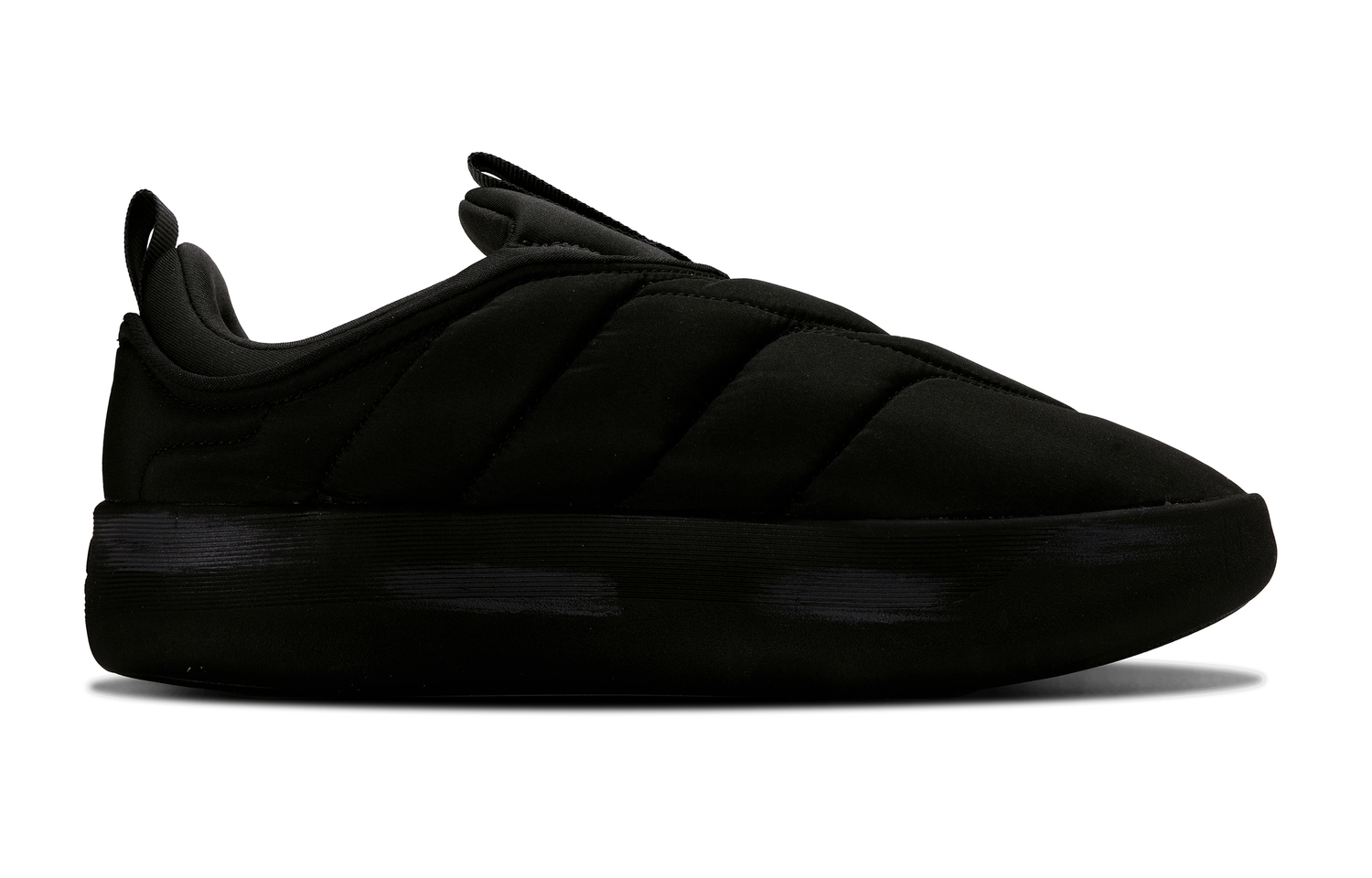Adidas Износостойкие низкие повседневные кроссовки Adipuff из ткани, унисекс, серебристо-черный — фото 3