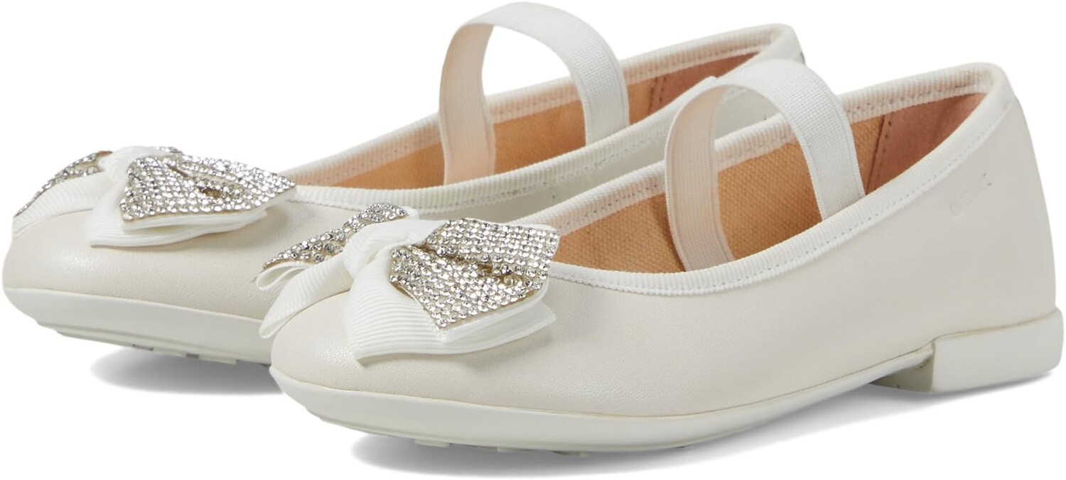 

Туфли на плоской подошве Geox Kids Plie 83, белый