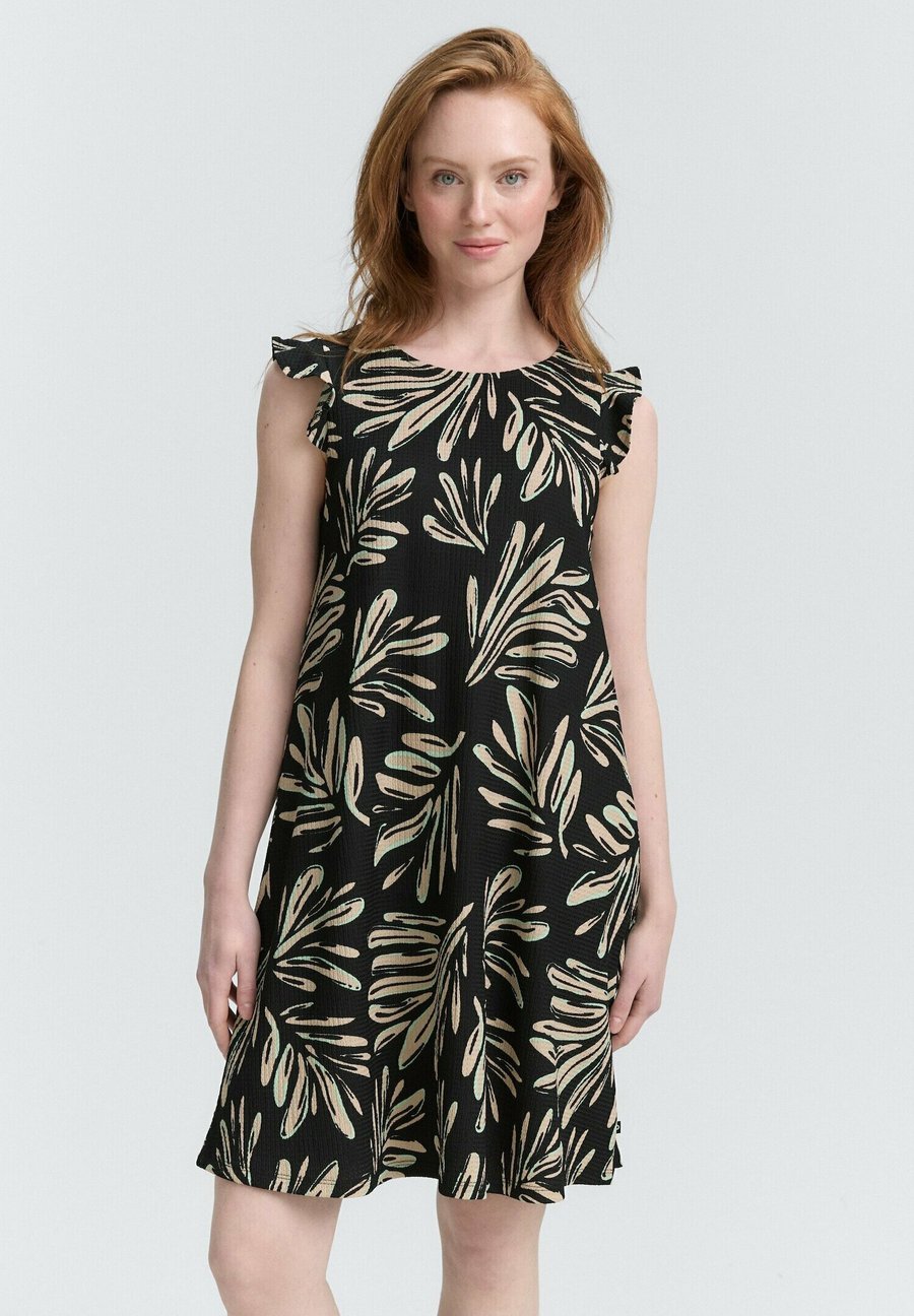 

Платье TOM TAILOR DENIM Day dress, Abstract Black Beige Print/Black