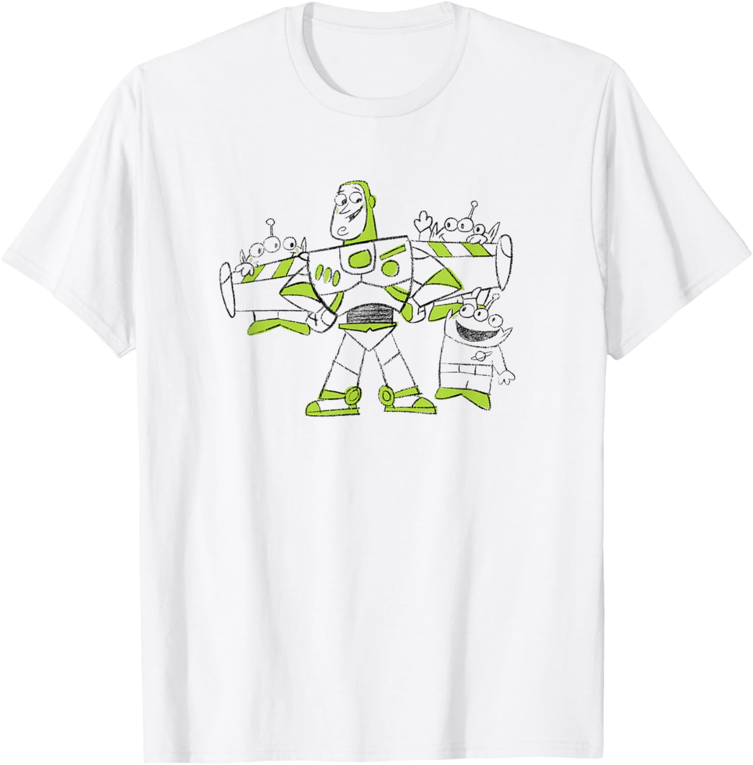 

Футболка Disney Pixar Toy Story 4 с изображением Базза и инопланетянина, белая