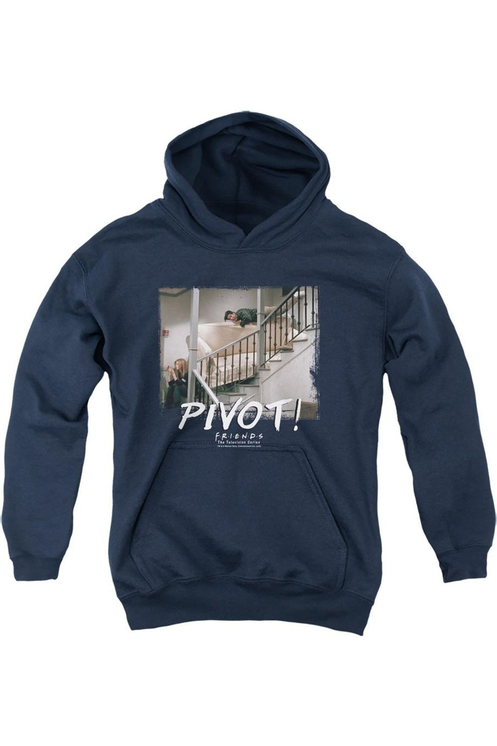 

Дружеский худи Pivot Youth с капюшоном Gildan, темно-синий