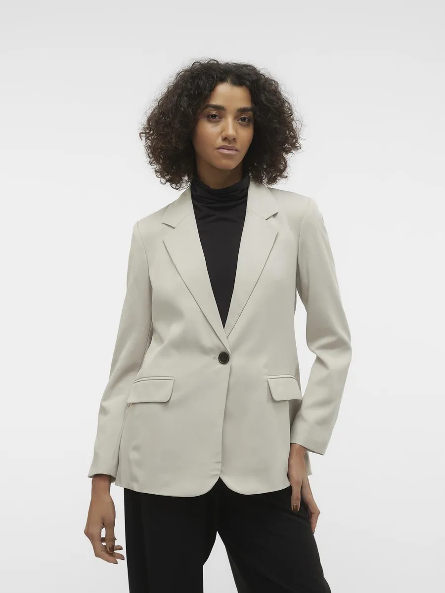 

Длинный пиджак Vero Moda "VMRITA LS LOOSE BLAZER NOOS", цвет Silver Lining