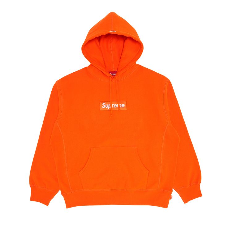 

Толстовка Supreme Box Logo Hooded Sweatshirt Dark Orange, оранжевый