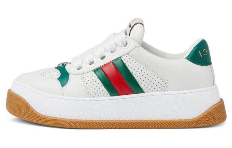 Женская футболка 'Белый Зеленый Красный' Женская GUCCI