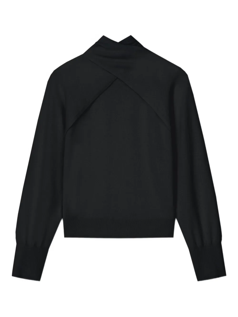 

Джемпер с высоким воротником и открытыми плечами Aeron, черный