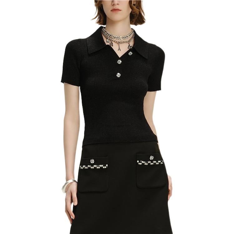 

Футболка-поло Karl Lagerfeld женская KARL LAGERFELD/Karl Lagerfeld Jeans, черный