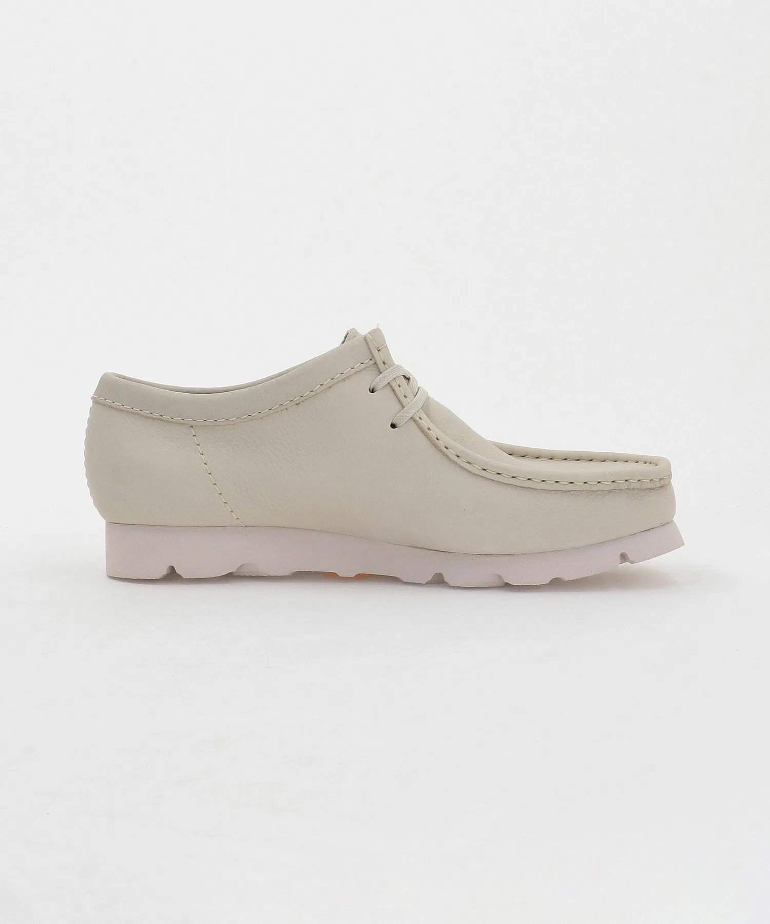 Мужские мокасины Clarks Originals Wallabee GORE-TEX белые — фото 4