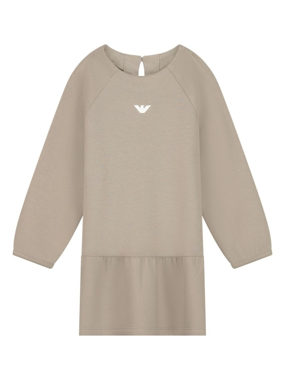 

Платье с логотипом Emporio Armani Kids, нейтральный цвет