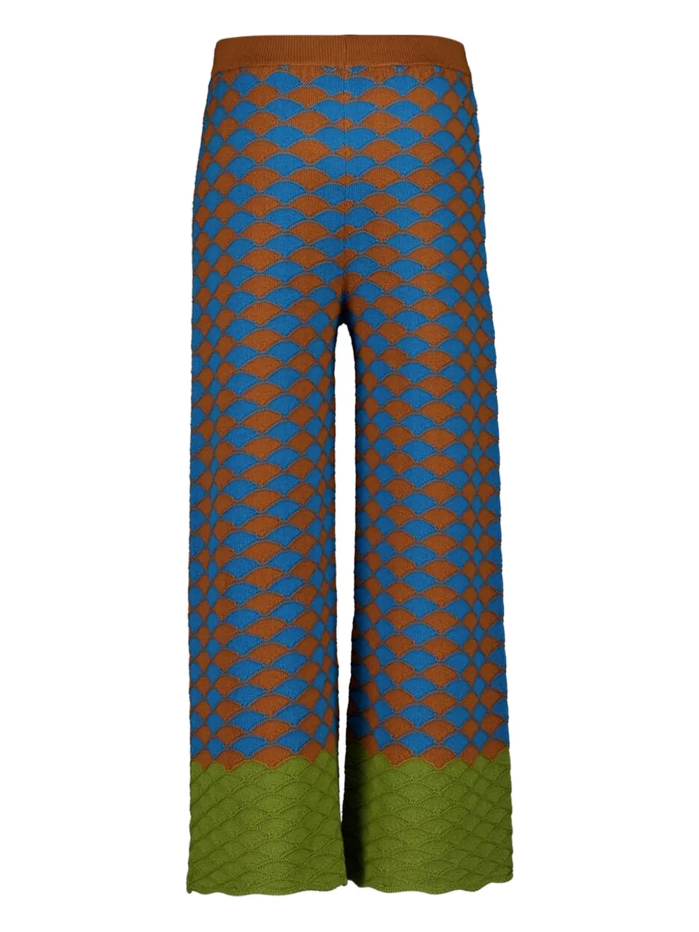 

Домашние принтованные брюки-палаццо La Doublej, коричневый