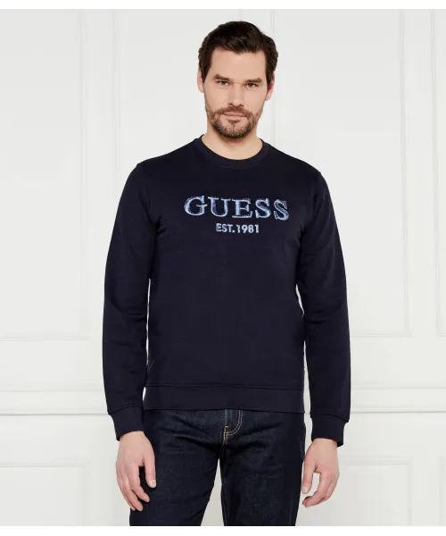 

Толстовка Slim fit Guess Jeans, синий