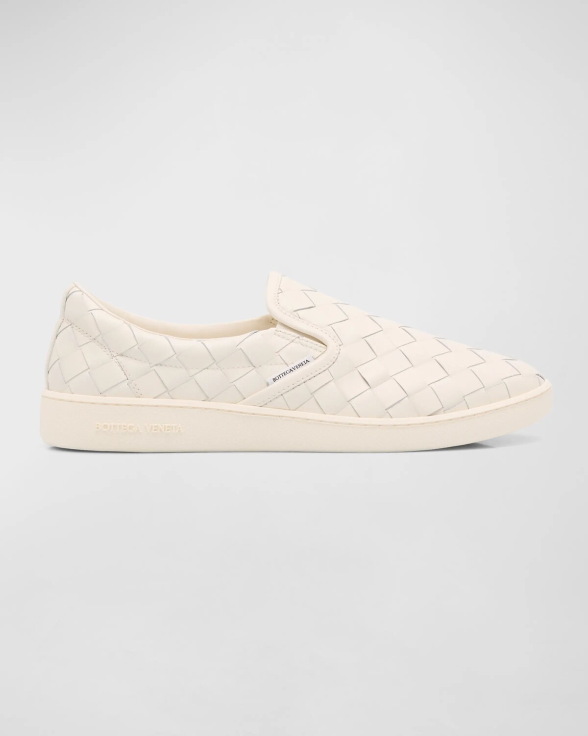 

Мужские кожаные слипоны Sawyer Intrecciato Bottega Veneta, цвет Bianco