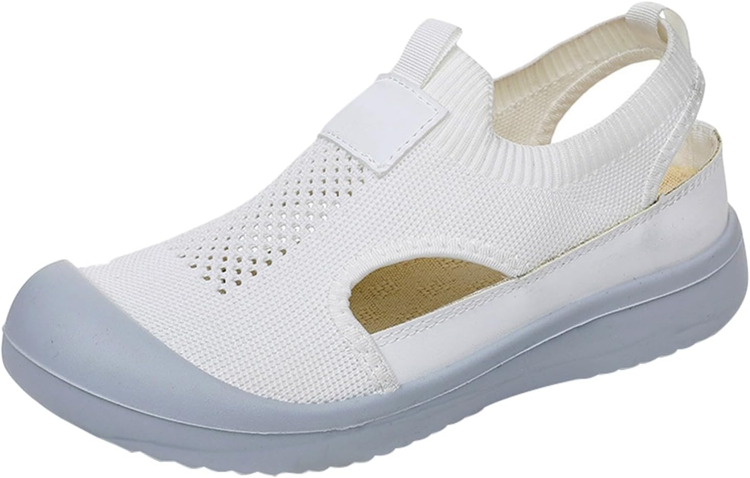 

Женские удобные дышащие повседневные прогулочные кроссовки, ортопедические кроссовки на липучке, удобные ортопедические кроссовки на платформе Generic, белый