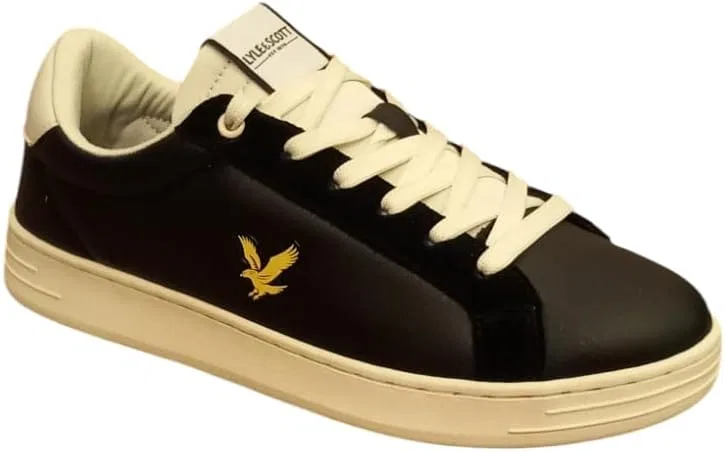 Кроссовки Lyle & Scott, Elgin Fashion Casual Low, Black White — фото 3