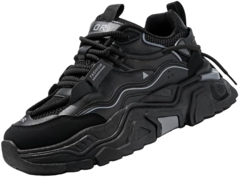 

Мужские спортивные кроссовки средней высоты на шнуровке, подходящие для альпинизма и активного отдыха на природе. Однотонная конструкция с толстой подошвой делает их подходящими для повседневной носки и использования на открытом воздухе Fmshi, ч...