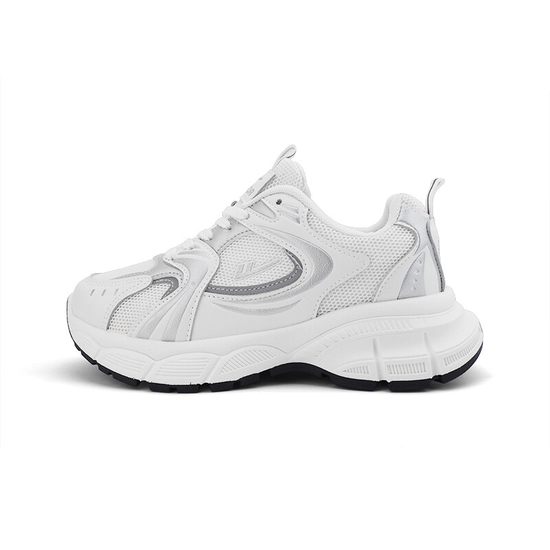 

Кроссовки WARRIOR Chunky Sneakers Women's Low-top Silver, белый/серебряный