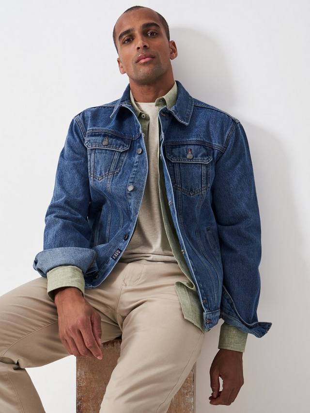 

Джинсовая куртка Crew Clothing, Mid Blue