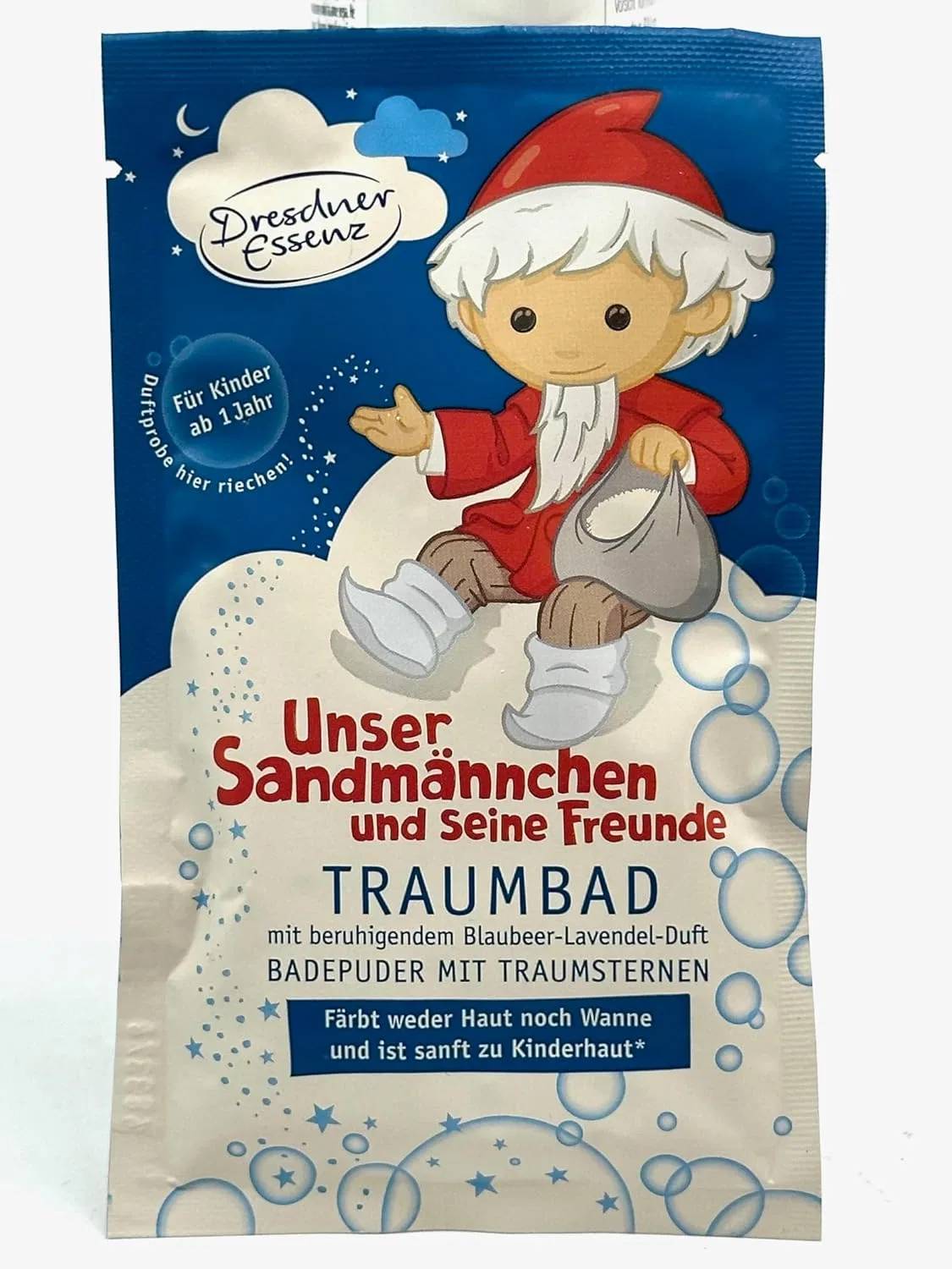 Набор детских солей для ванны «Traumbad Sandmann» с лавандой и черникой, 6 шт. Dresdner Essenz — фото 3