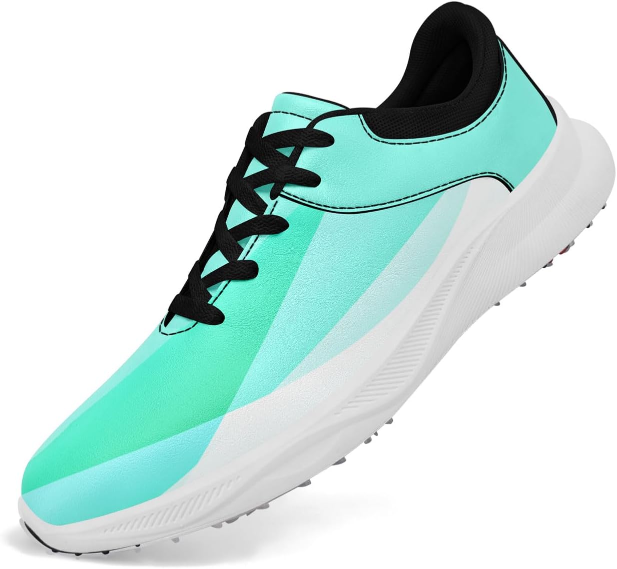 

Гольф обувь без шипов Gradient для мужчин и женщин - легкие водонепроницаемые спортивные кроссовки с вентиляцией для гольфа и активного отдыха на открытом воздухе Awsole, черный