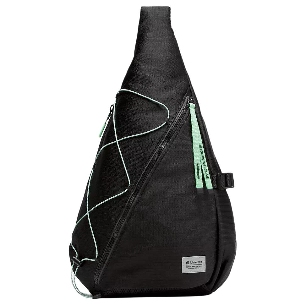 

Lululemon Полиэстеровая сумка-слинг мужская черная, Black