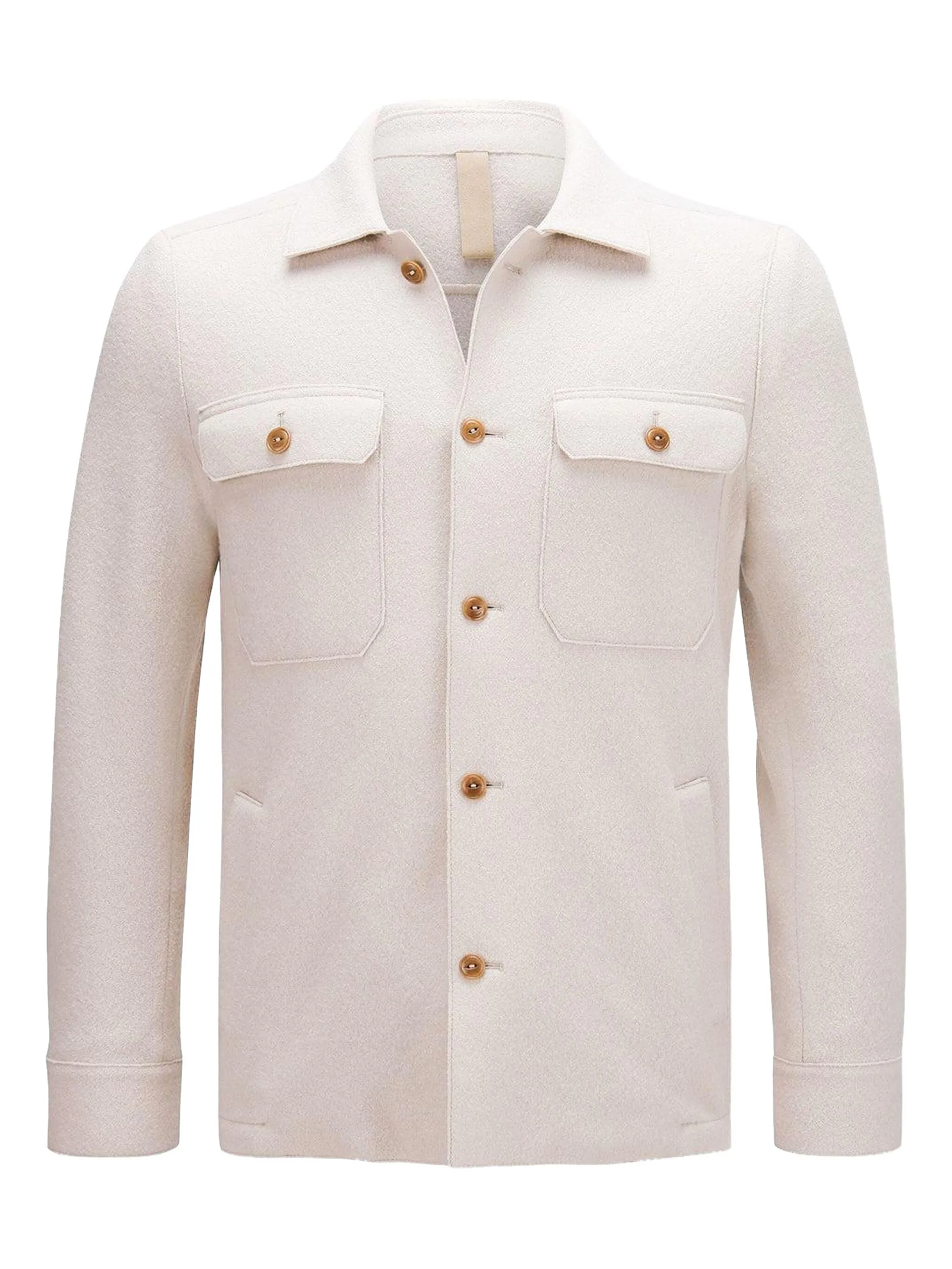 

Куртка-рубашка с четырьмя карманами Eleventy, нейтральный