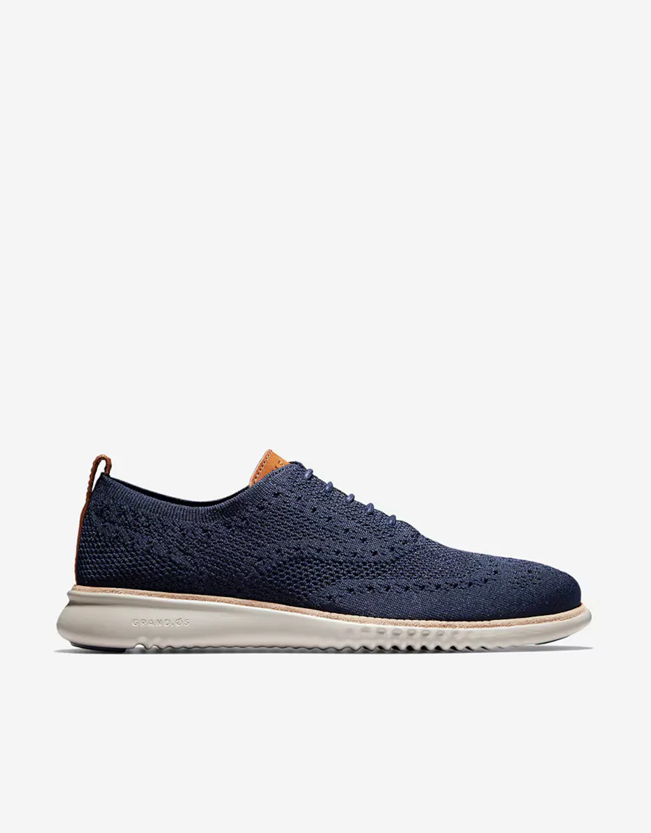 

Мужские туфли на шнуровке из ткани Stitchlite Cole Haan, тёмно-синий