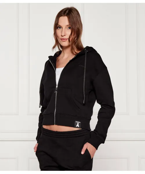 

Толстовка Cropped fit Patrizia Pepe, черный