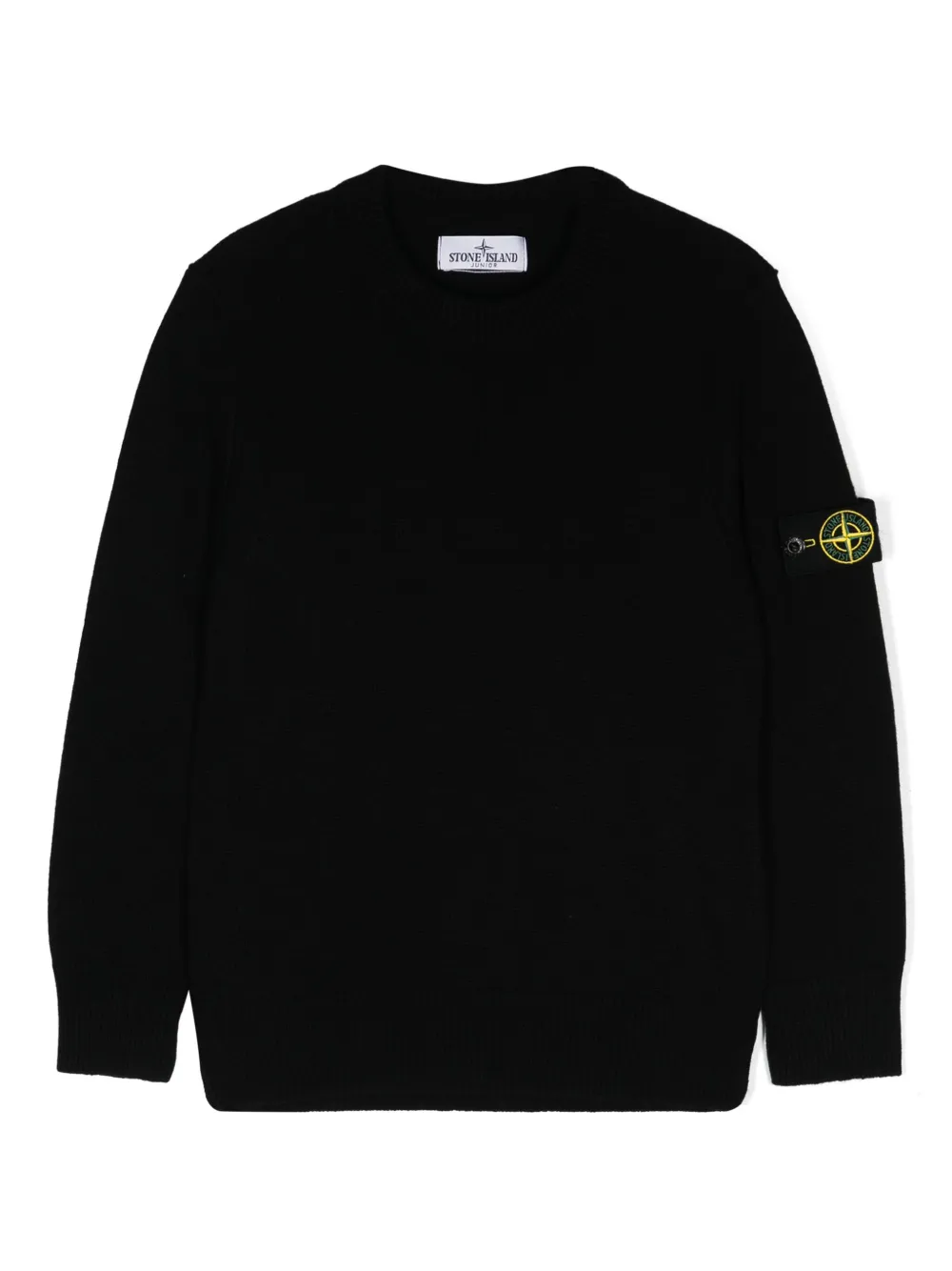 

Джемпер с нашивкой Compass Stone Island Junior, черный