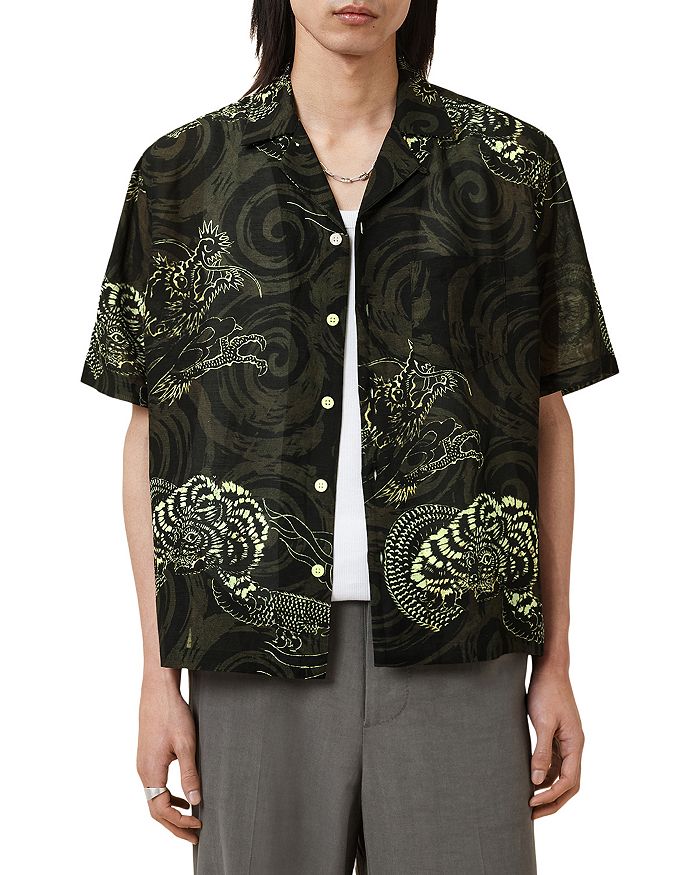 

Рубашка Sidewinder ALLSAINTS, зеленый