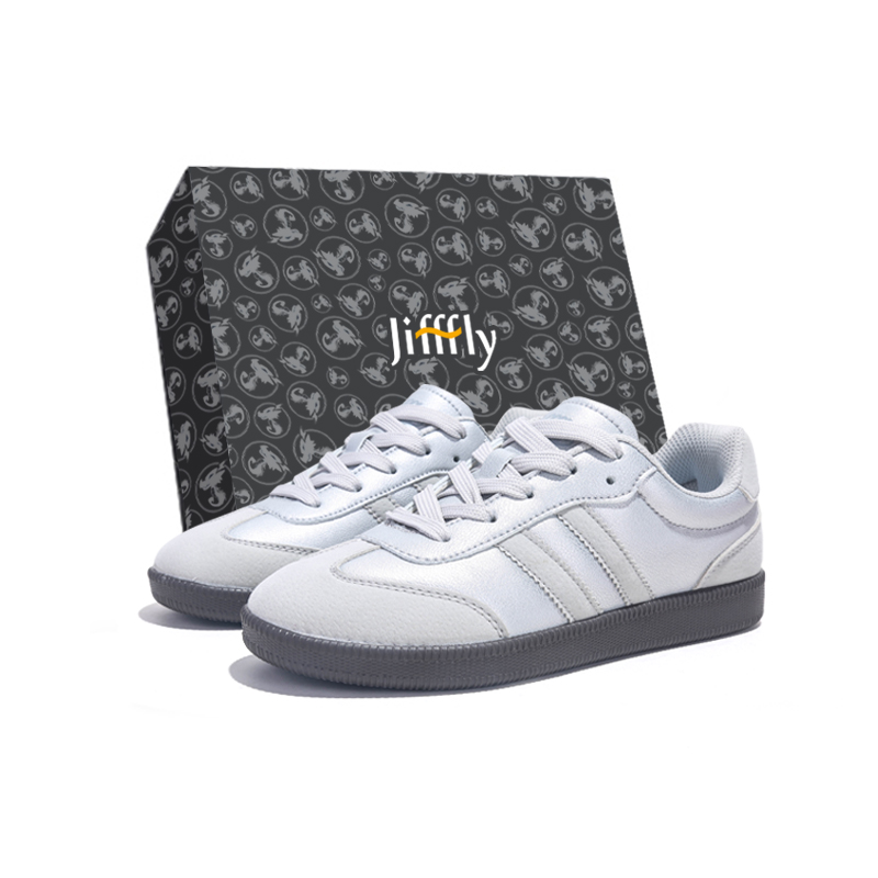 

Jifffly Скользоустойчивые износостойкие дышащие лоу-топ скейтборд кроссовки унисекс Silver, цвет Silver