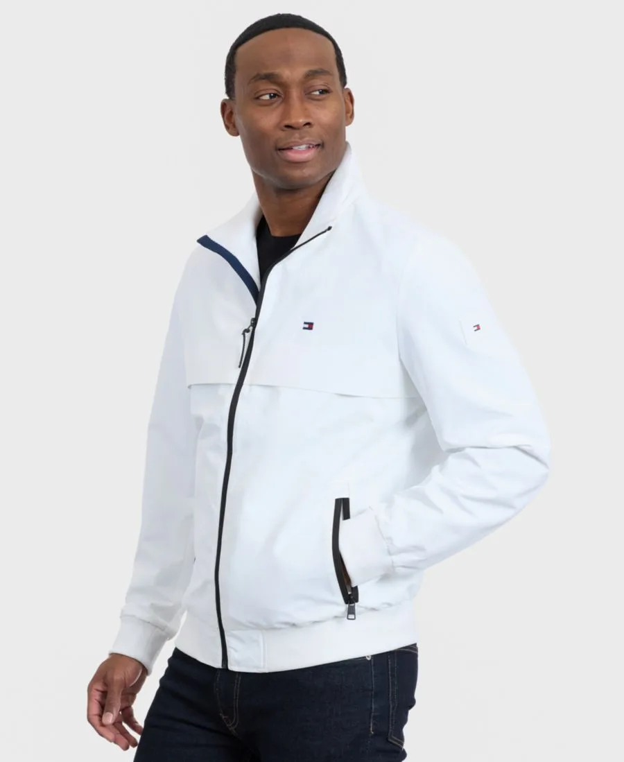 Мужская водостойкая куртка для яхтинга, стандартного кроя Tommy Hilfiger, белый — фото 3