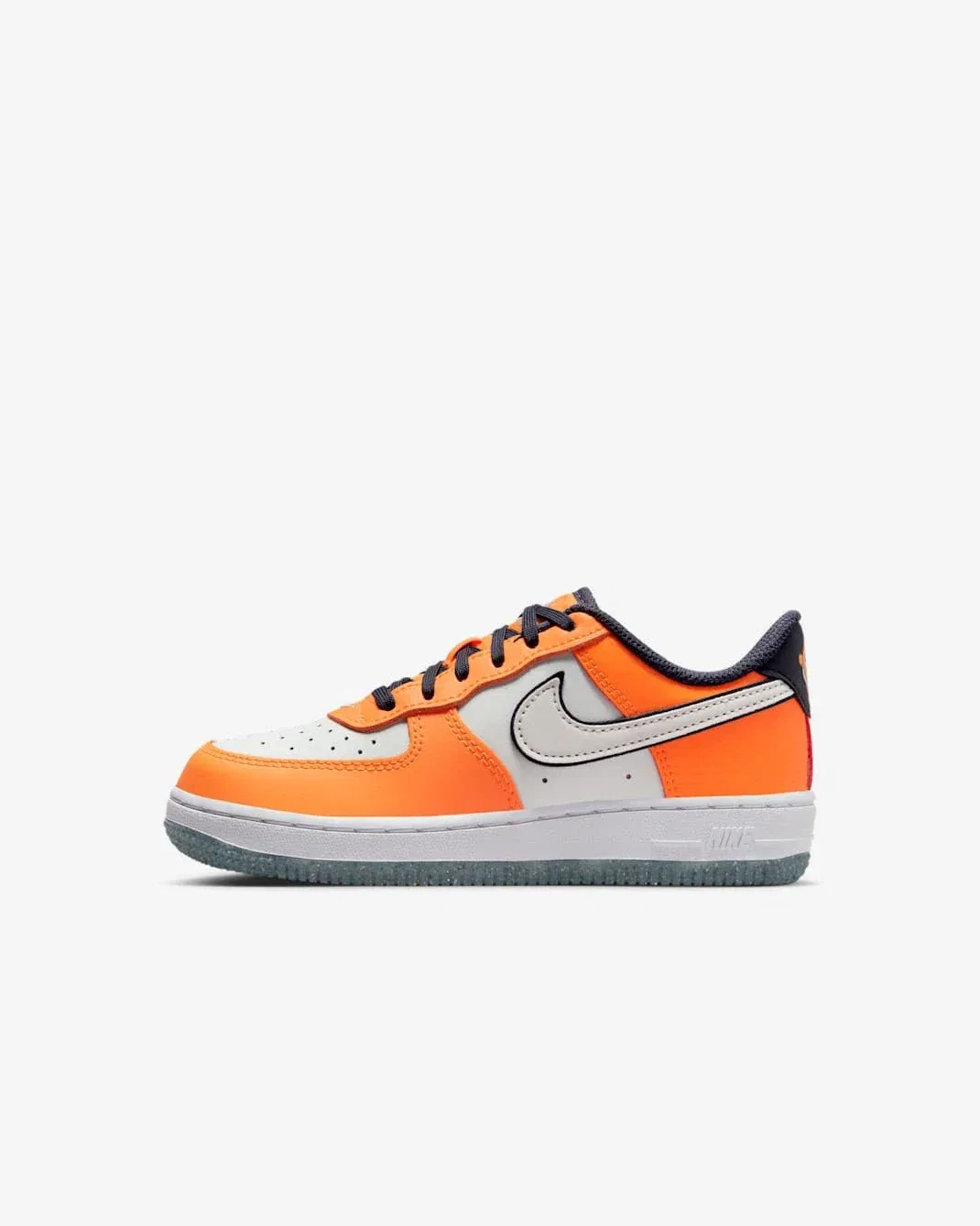 Детские кроссовки Nike Force Low SE FJ4656 - ярко-оранжевые, повседневная обувь HTAT140 — фото 4