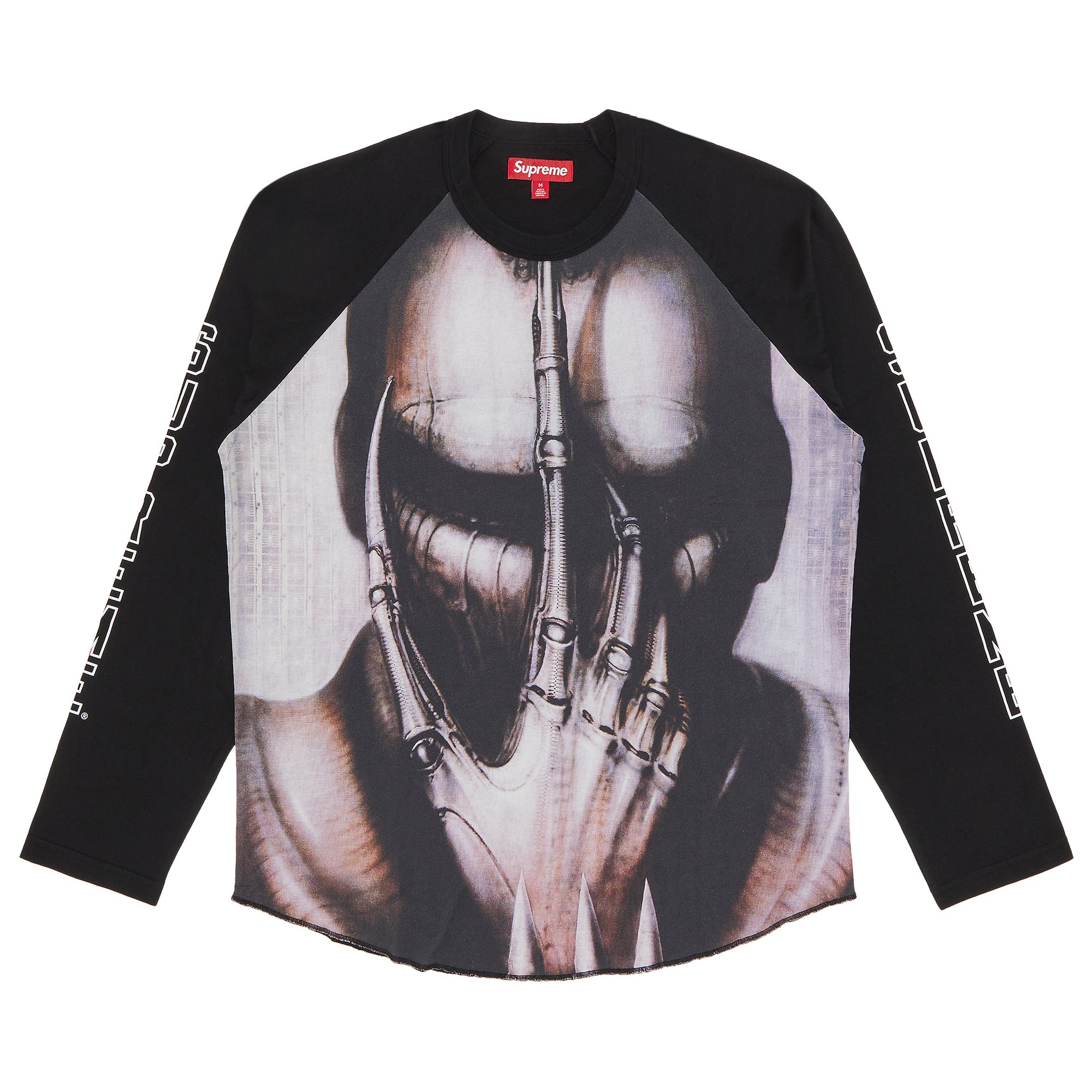 

Топ с длинными рукавами Supreme HR Giger Raglan, цвет Черный