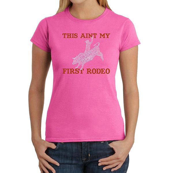 

Футболка с принтом This aint my first rodeo La Pop Art, Pink, Розовый, Футболка с принтом This aint my first rodeo La Pop Art, Pink