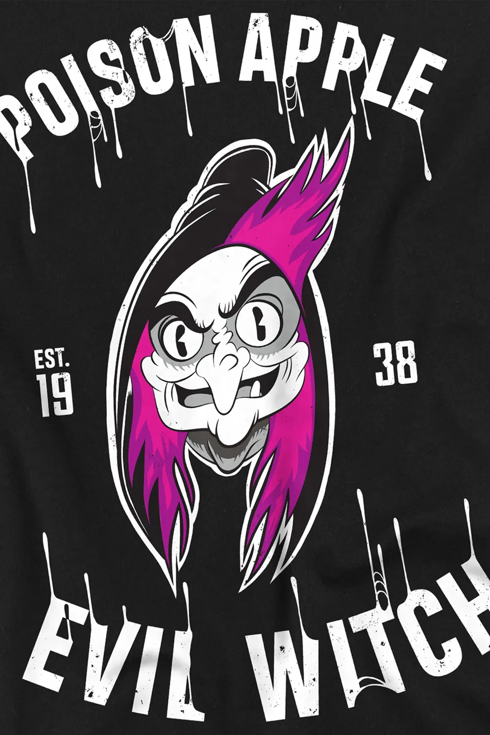 Детский свитшот Disney Snow White Evil Witch, черный, черный — фото 2