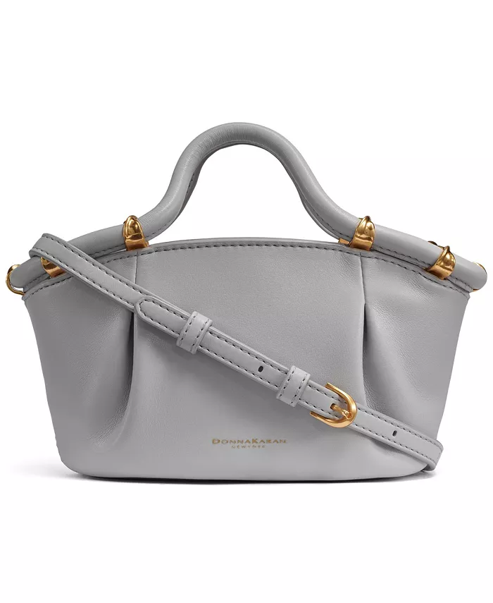 

Шифоновый мини-кроссбоди Donna Karan New York, серый