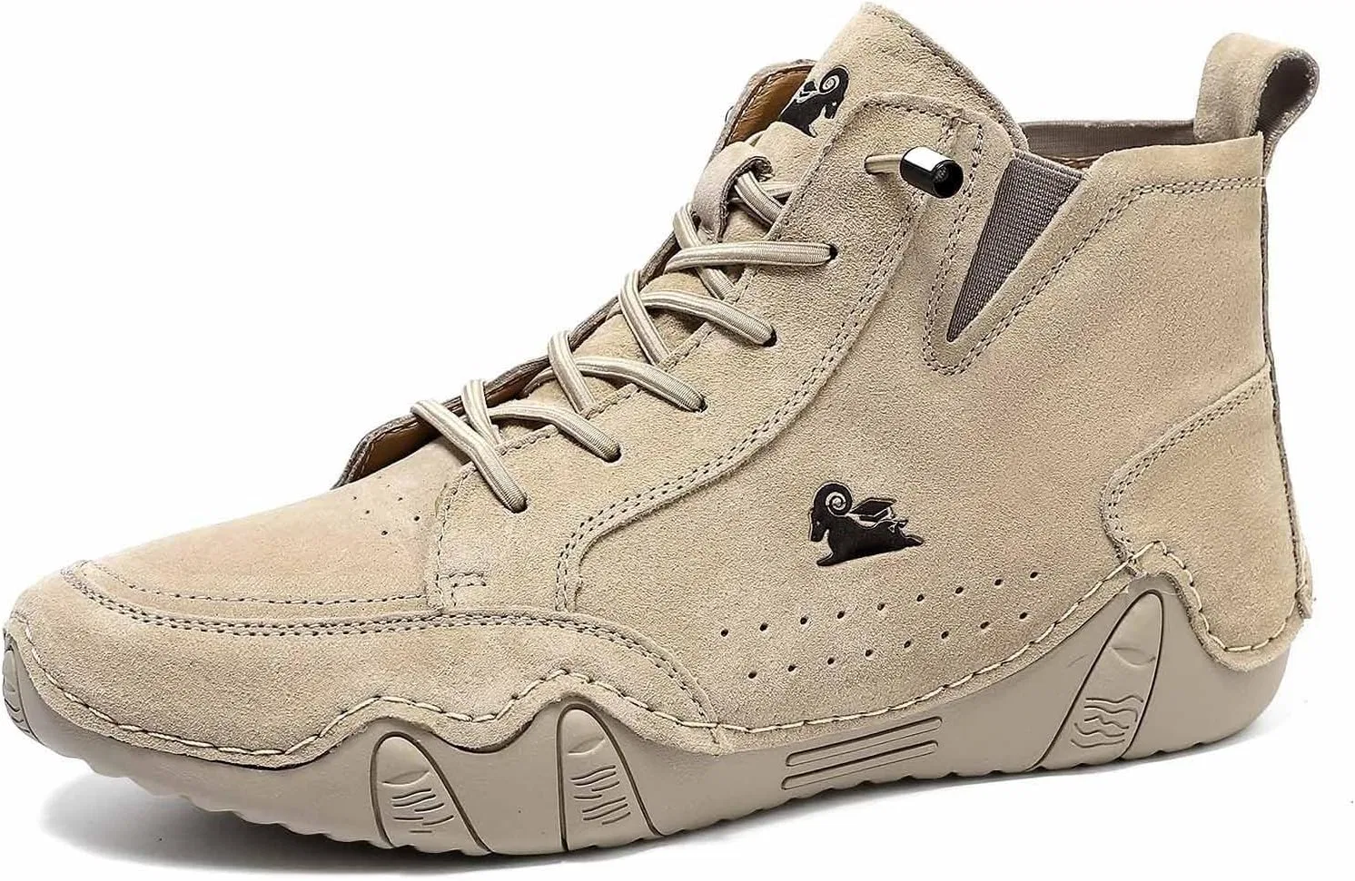 Зимние ботинки для ходьбы босиком из кожи Generisch, B03 Khaki — фото 2