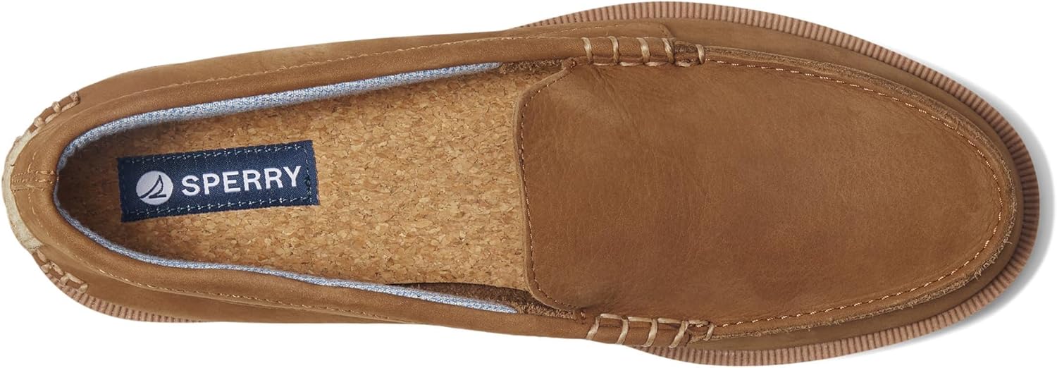 Мужские аутентичные оригинальные венецианские лодочные туфли Sperry с двойной подошвой, светло-коричневый — фото 3
