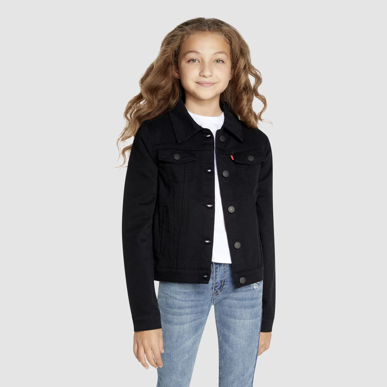 Куртка дальнобойщика для девочек 7-16 лет Levi's, Black — фото 2